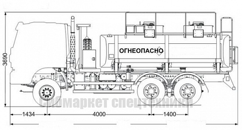 Автотопливозаправщик на шасси AMT N.V. - 11/2