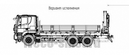 Бортовой автомобиль AMT N.V. 632945 (6x4) 480 л.с. с КМУ на заднем свесе