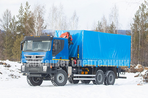 Бортовой-тентованный автомобиль AMT N.V. 632944 (6x6) 480 л.с. с КМУ ИМ-150