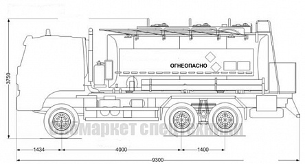 Автотопливозаправщик  на шасси AMT N.V. - 20/3