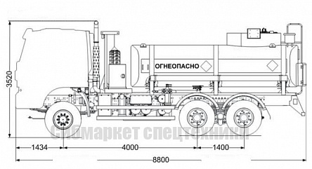 Автотопливозаправщик на шасси AMT N.V. - 11/1