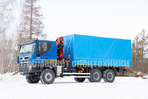 Бортовой-тентованный автомобиль AMT N.V. 632944 (6x6) 480 л.с. с КМУ ИМ-150